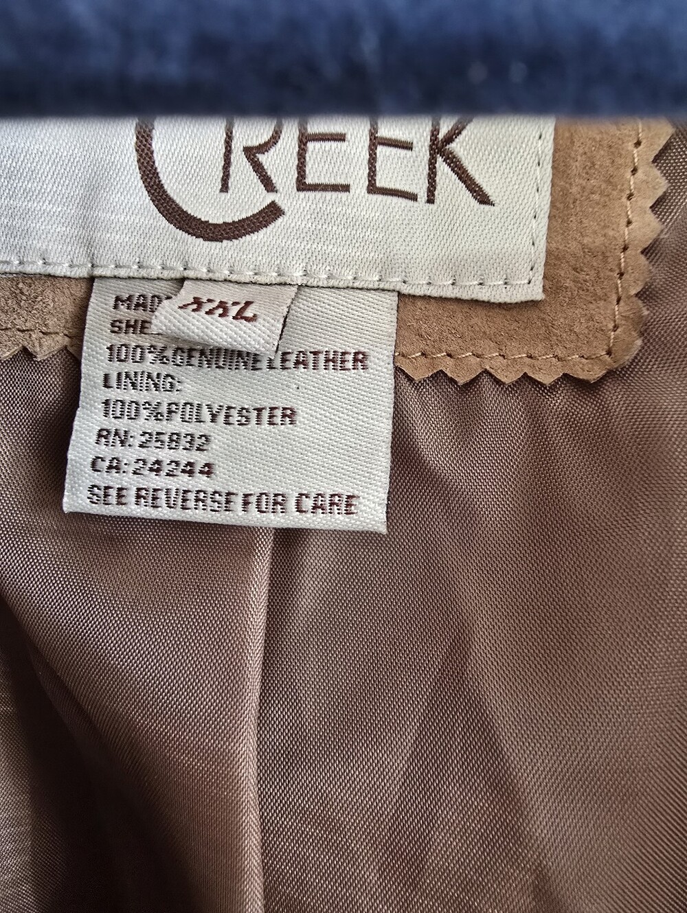 Cripple Creek 100% Leather Suede Fringe Western Jacket XXL - Picture 6 of 11